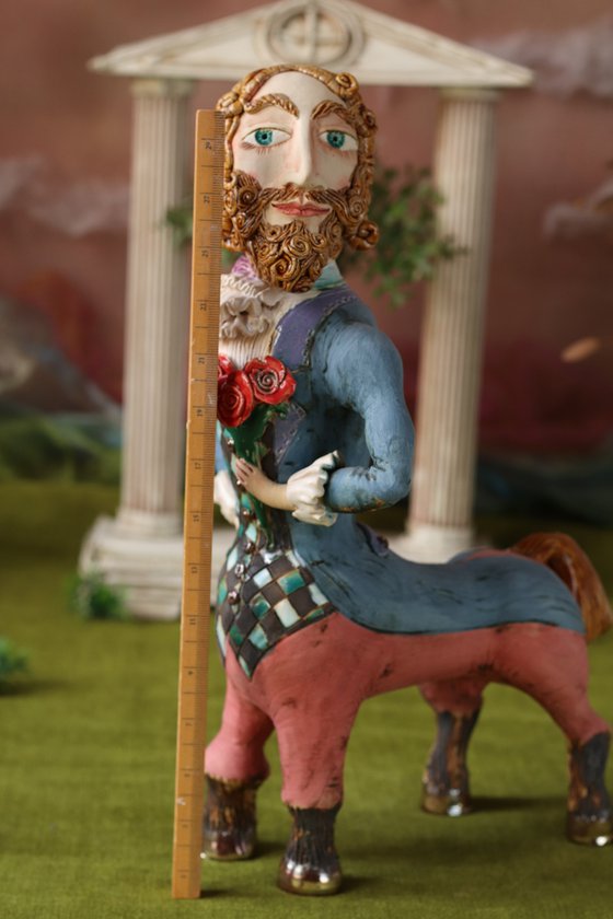 Hipster Centaur. Sculpture by Elya Yalonetski.