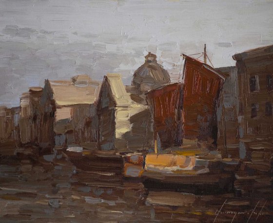 Venice Cityscape oil Painting  Signed One of a Kind