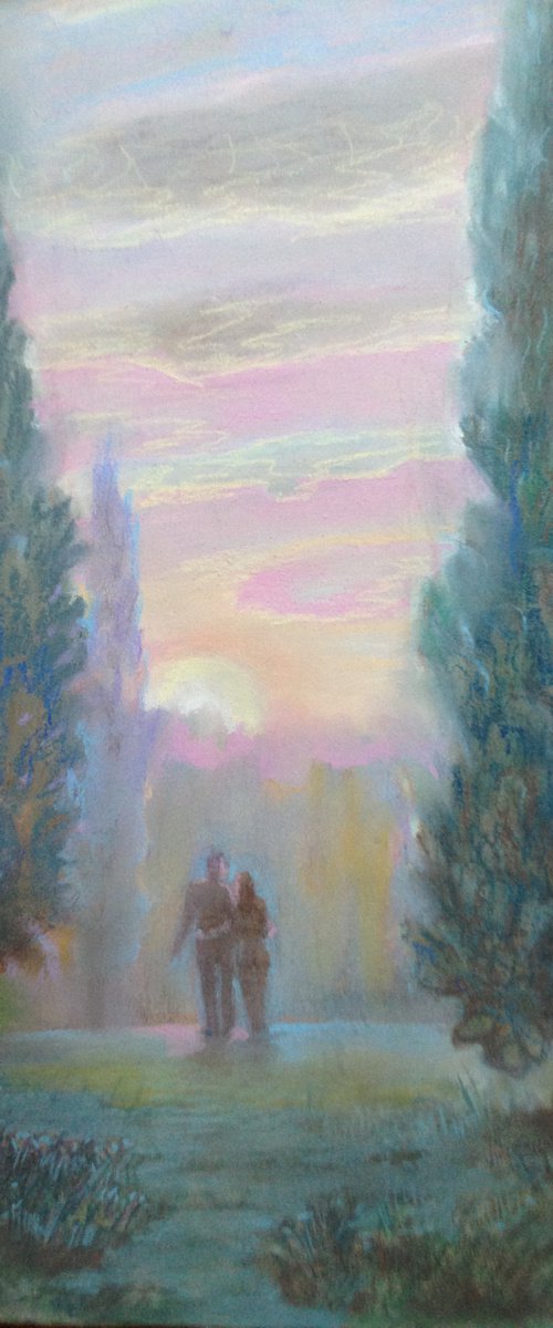 Ukrainian original artwork couple by Roman Sergienko