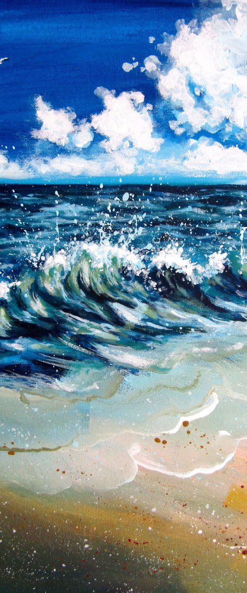 Waves on the sea by Kovács Anna Brigitta
