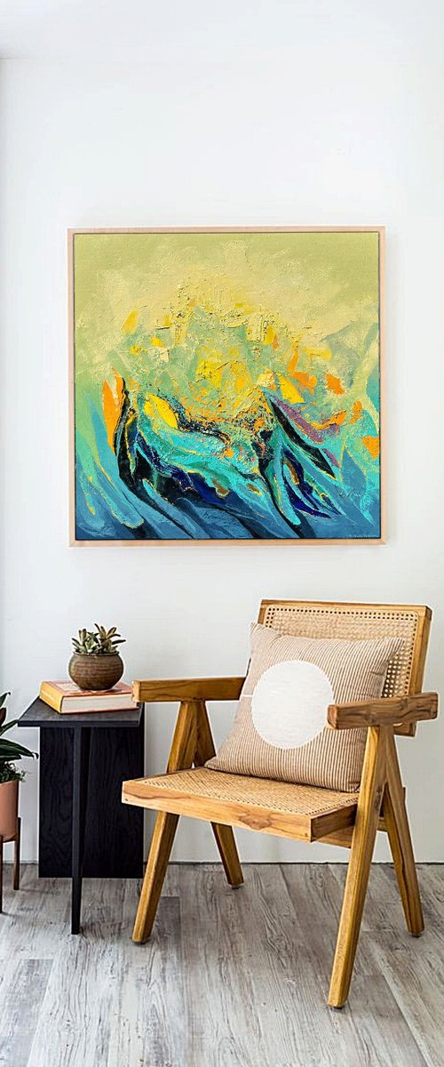 Summer Sunrise 80x80cm by Tigran Mamikonyan