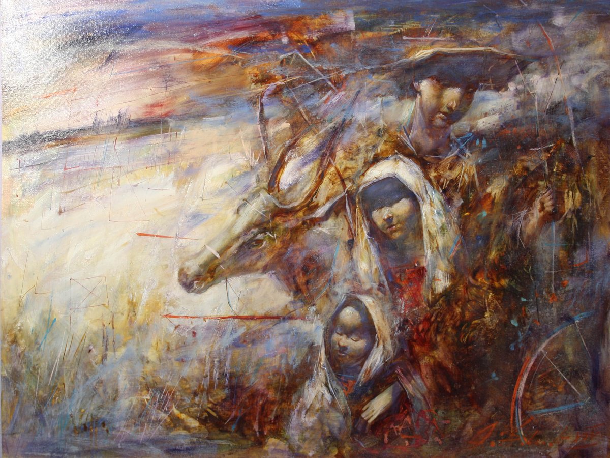 Impressionistic Portrait Oil Painting By Alexandr Dobrodiy, 24 X 19, ????????? 2., Original Artwork