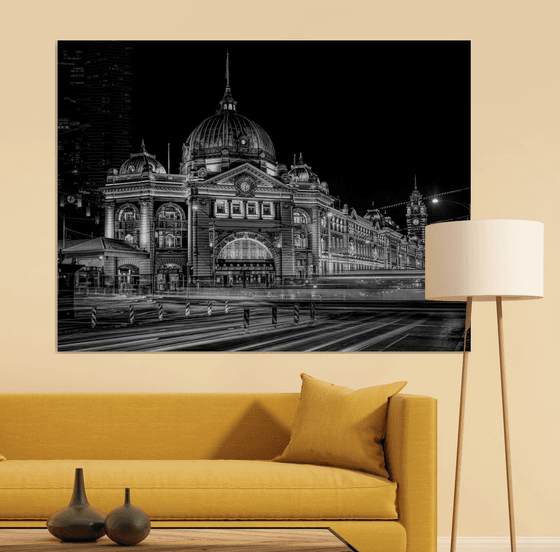 Nightfall at Flinders Station