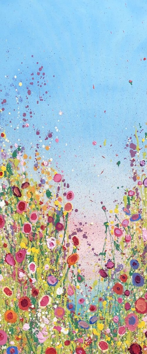 The Ocean Peeks Through The Dances of All The Wildflowers by Yvonne  Coomber