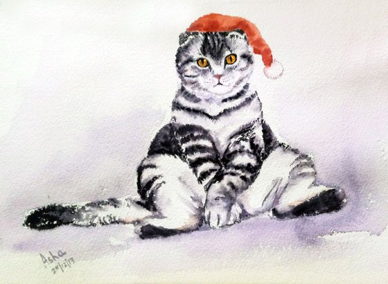 Christmas cat