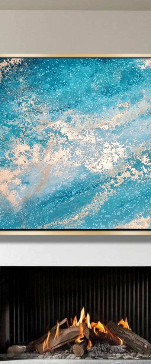 Elafonisos  (100x150cm) by Eleni Denart