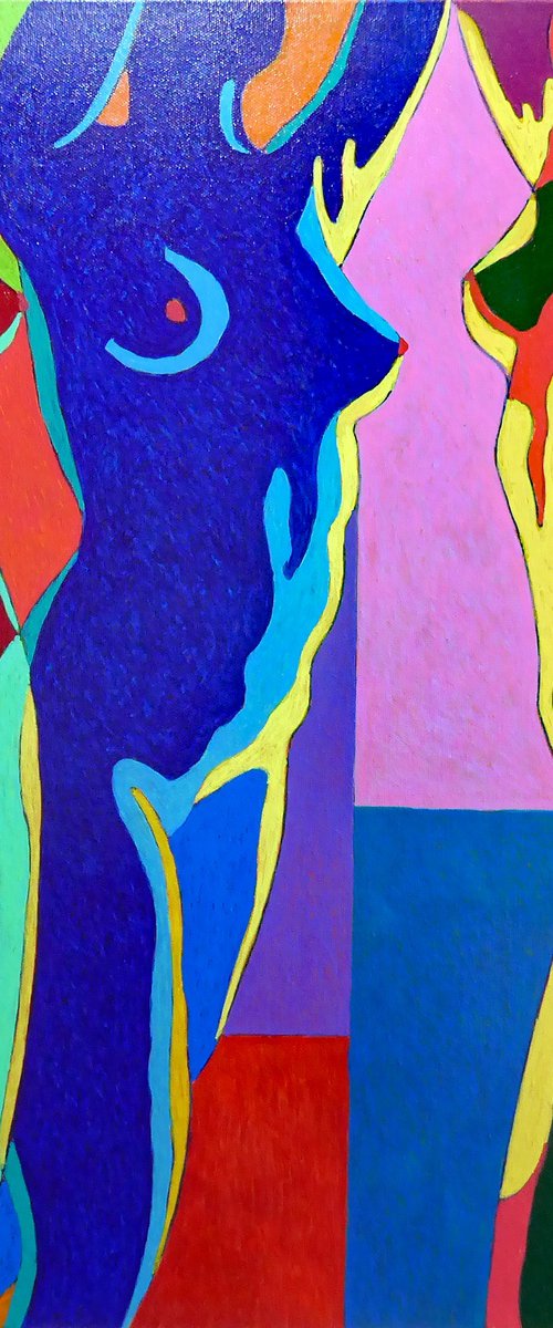 THREE NUDES DANCE ii by Stephen Conroy