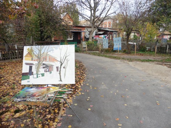 Courtyard near the House of Culture of Builders