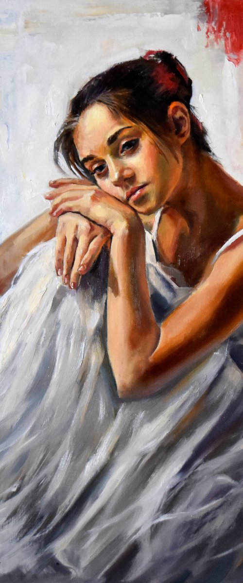 Sadness of a small ballerina II by Serghei Ghetiu