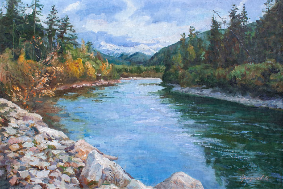 On the Irkut River by Yuri Ermolaev