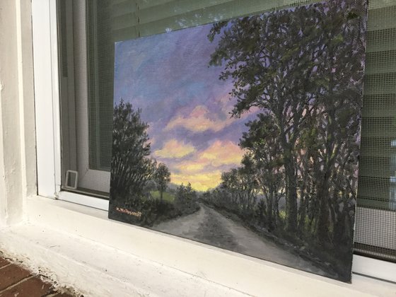 July Journey by K. McDermott - oil 9X12 canvas