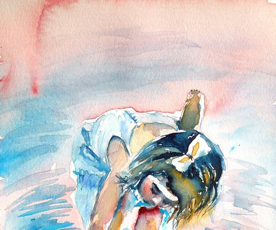 Little girl playing