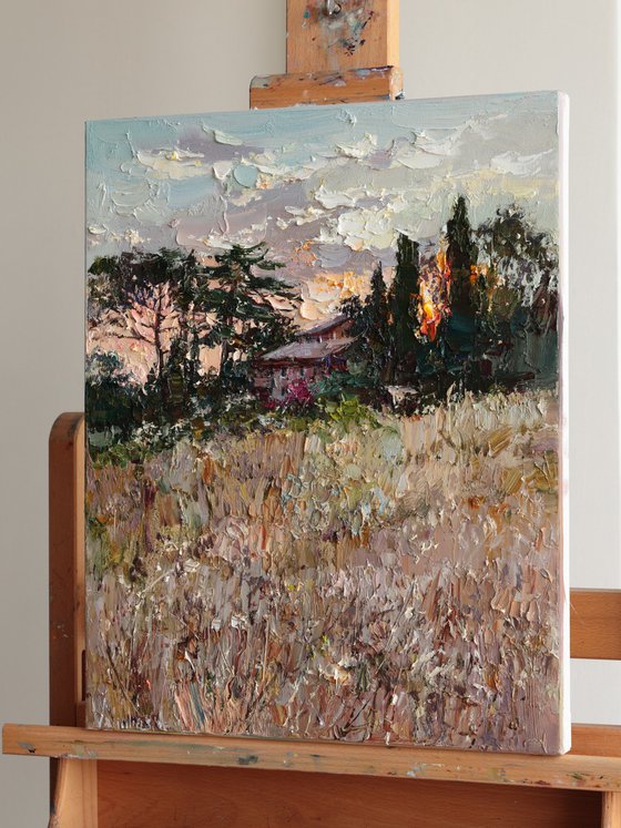 Italian Countryside at Sunset