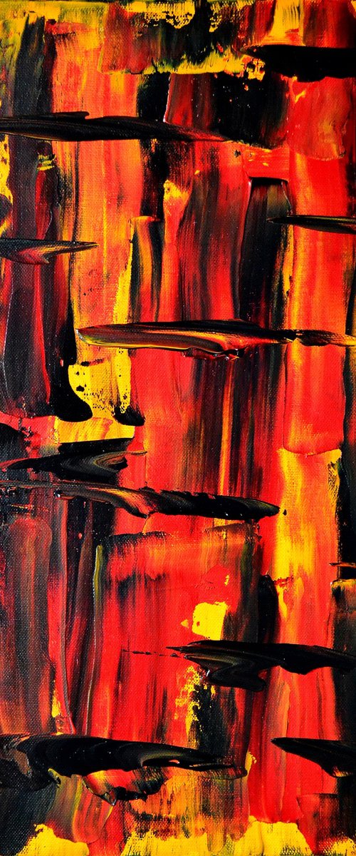 Fire night by Thierry Vobmann. Abstract .