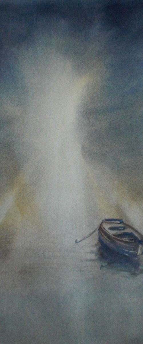 boat in the light by Giorgio Gosti
