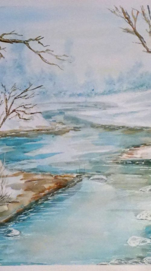 Winter landscape by Yulia Schuster