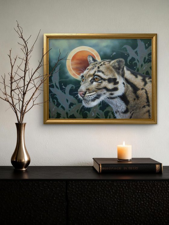 Beneath the Eclipse - Clouded Leopard