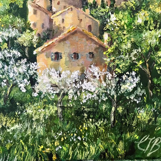 Springtime in Provence no 2  -landscape painting