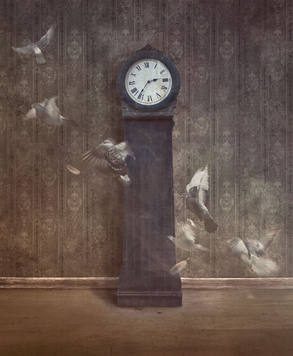 Surrealistic Animal Photograph By Nikolina Petolas, 29 X 35", Time, Original Artwork