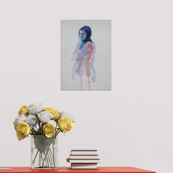 Standing female nude