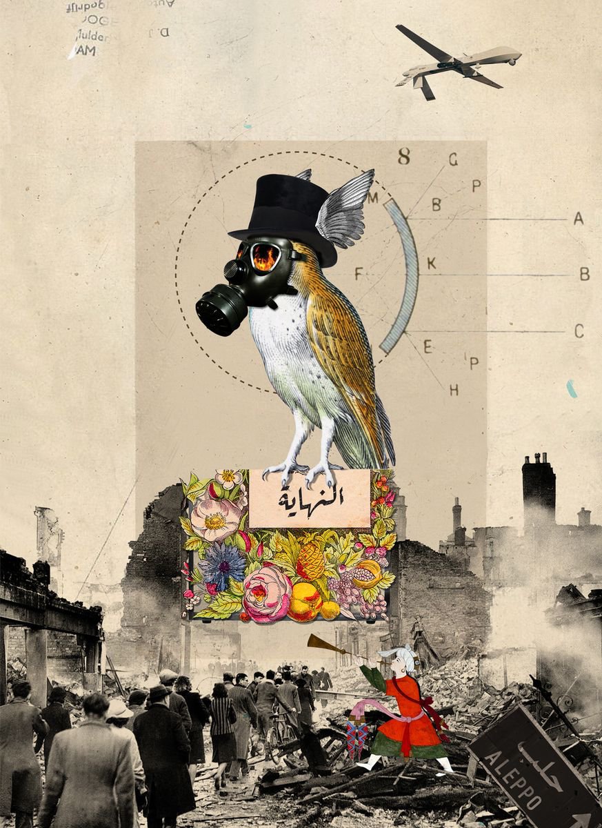 Surrealistic Animal Giclee Print By Mo Awwad, 18 X 24", The Preacher, Original Artwork