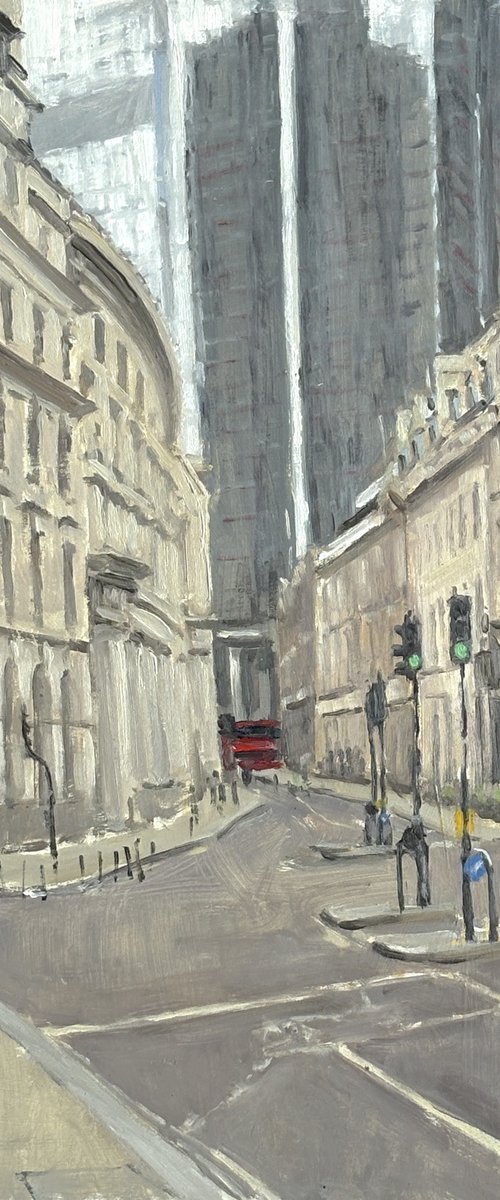Threadneedle Street London by Louise Gillard