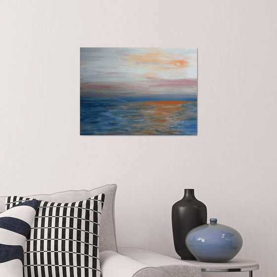 Abstract Seascape Sunset