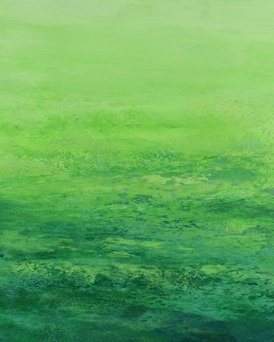 Verdant Green - Modern Green Field Abstract