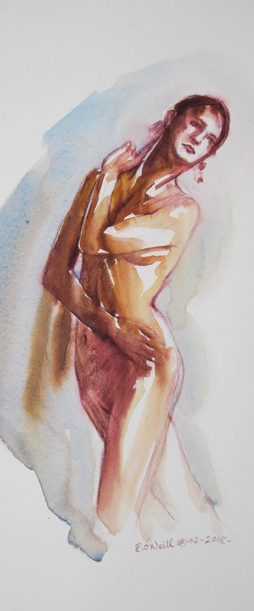 Standing female nude by Rory O’Neill