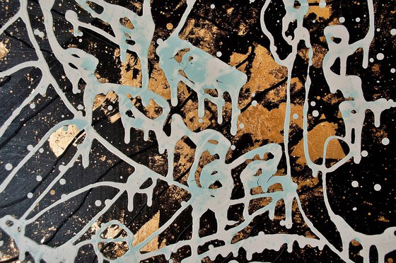 Gold Inside Me - Black Painting