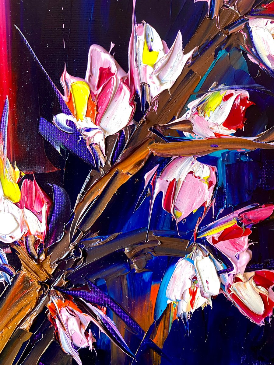 Expressive Oil Painting , Almond Tale By Lina Redford, 8 X 10, Artwork For Sale On Artfinder