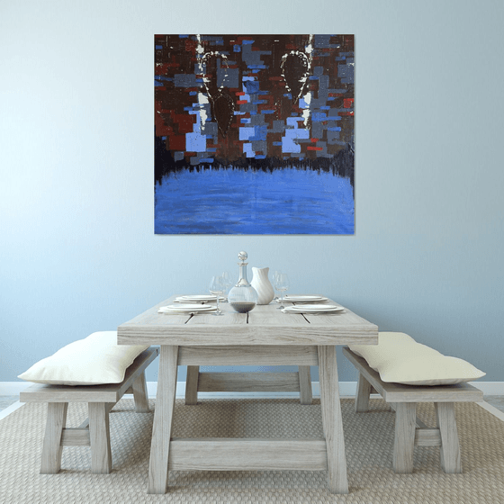 Two Figures Above Water