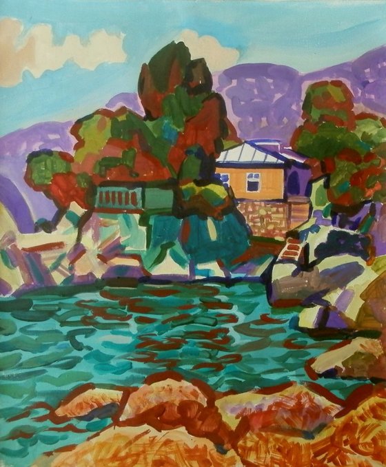 Summer landscape, 50x60 cm