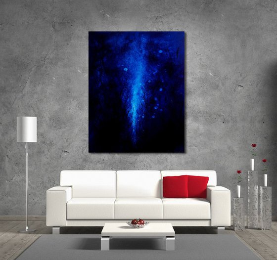 Deeper Blue (100 x 80 cm) XL oil (40 x 32 inches)