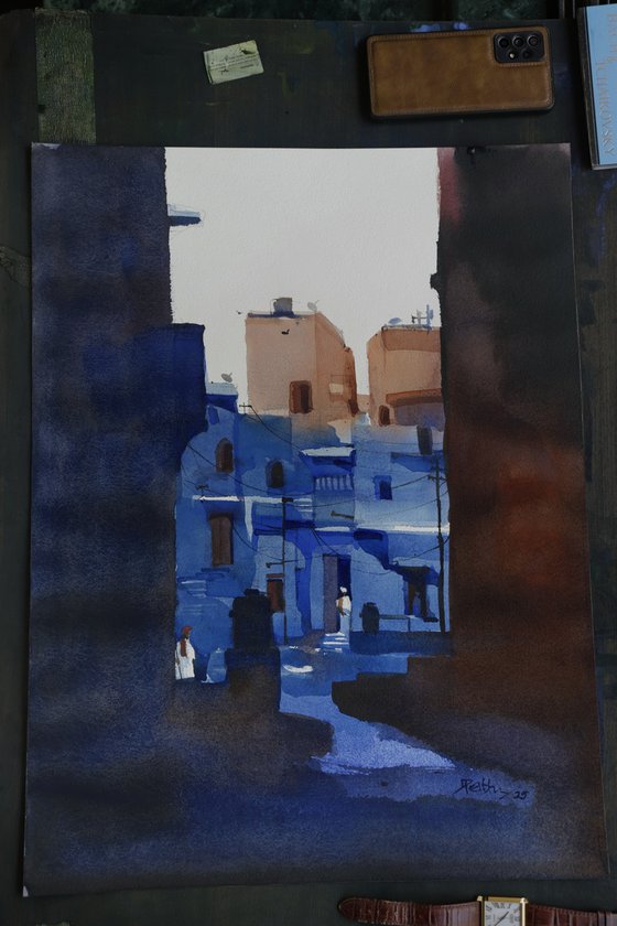 Narrow lanes, Jodhpur blues
