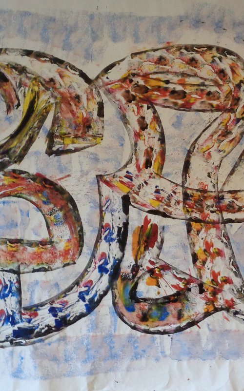 abstract painting by Heinz Theuerkauf
