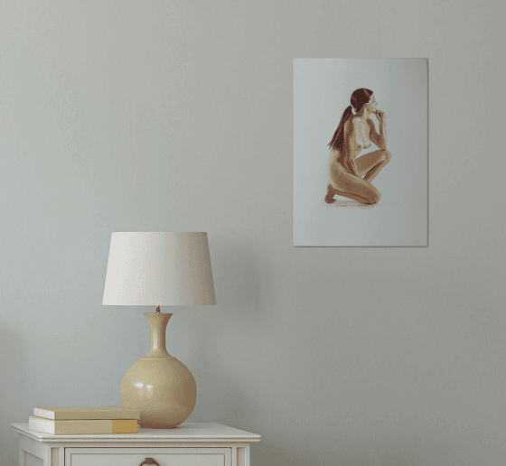 Kneeling female nude