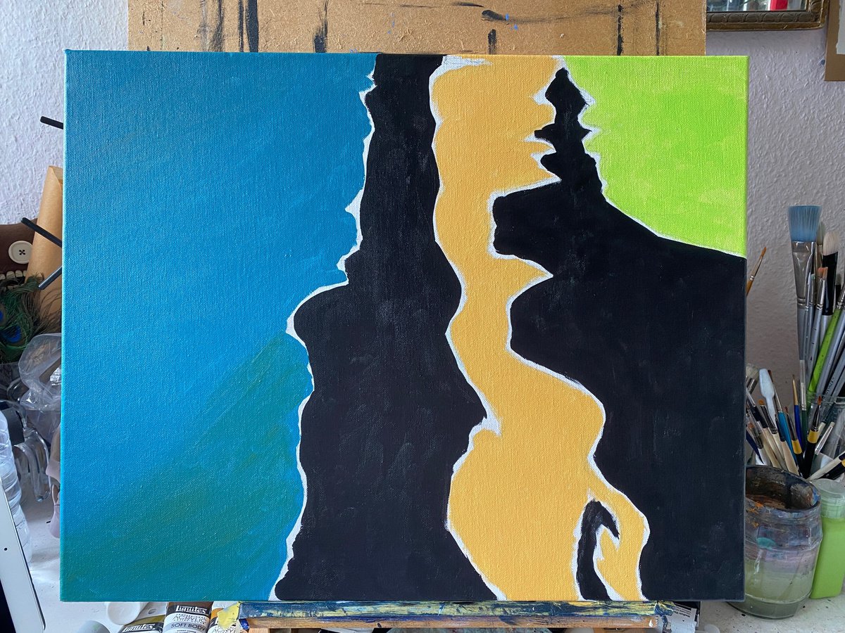 Photorealistic Landscape Acrylic Painting By Kaz Jones, 20 X 16", Iceland, Original Artwork