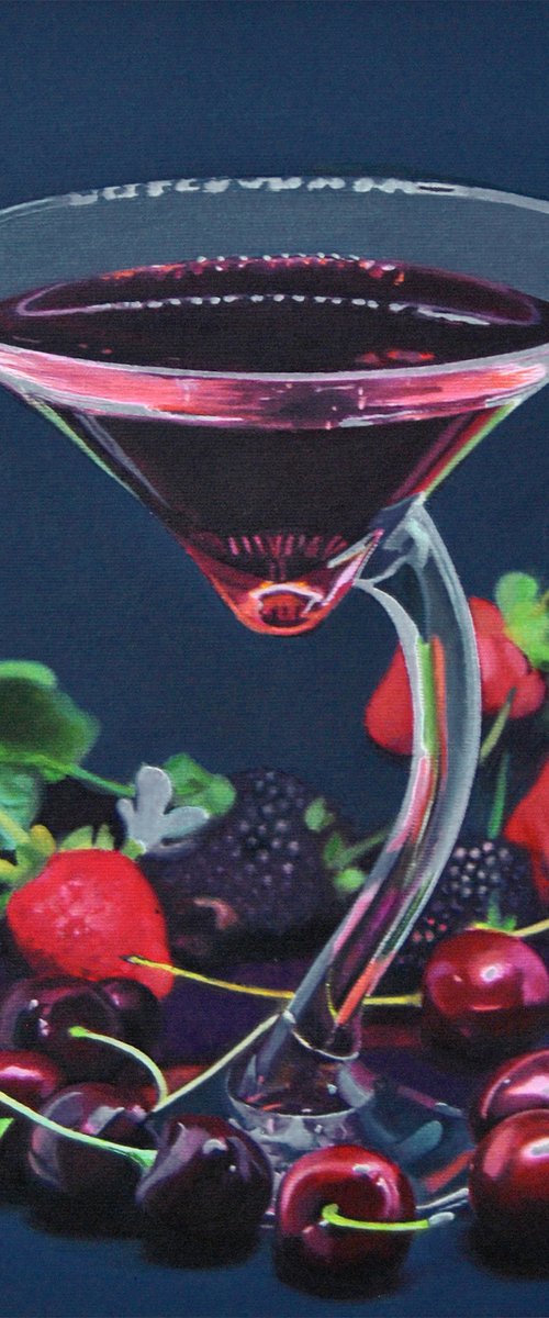 Still life with cherries by Simona Tsvetkova