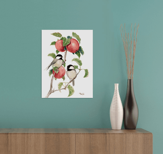 Chickadees and Apples