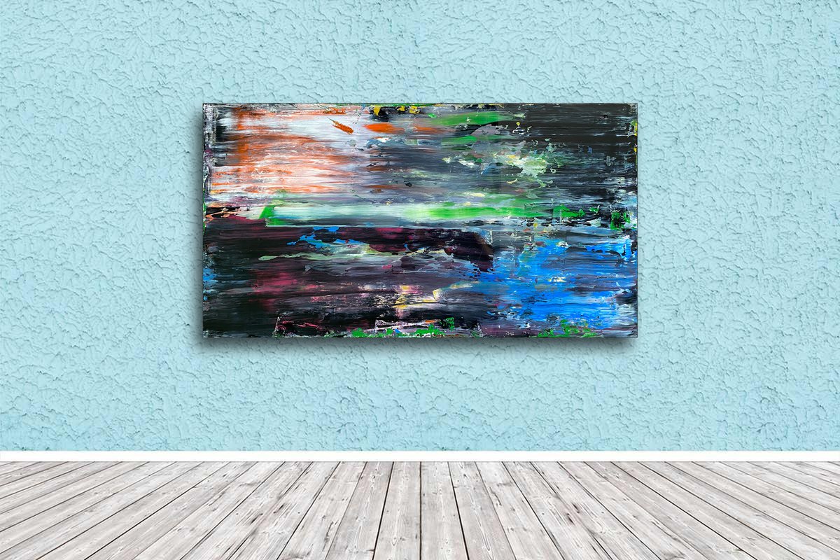 Going To The Darkside - Original PMS Abstract Acrylic and Resin Painting On Reclaimed Wo... by Preston M. Smith (PMS)