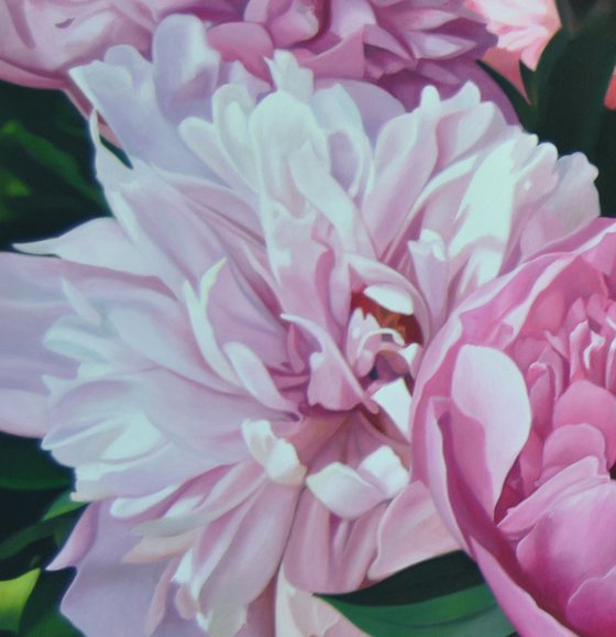 Peonies 2 , Original Oil on Canvas Art