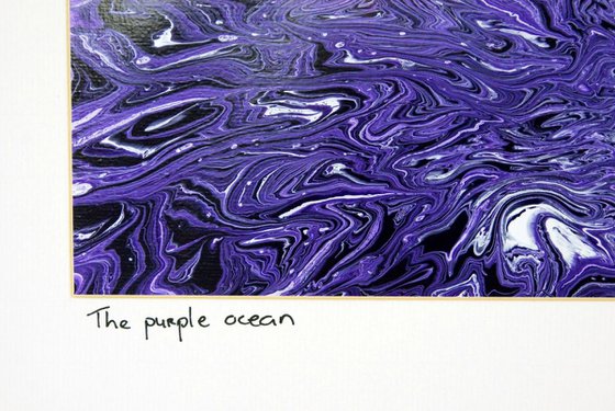 The purple ocean (matted )