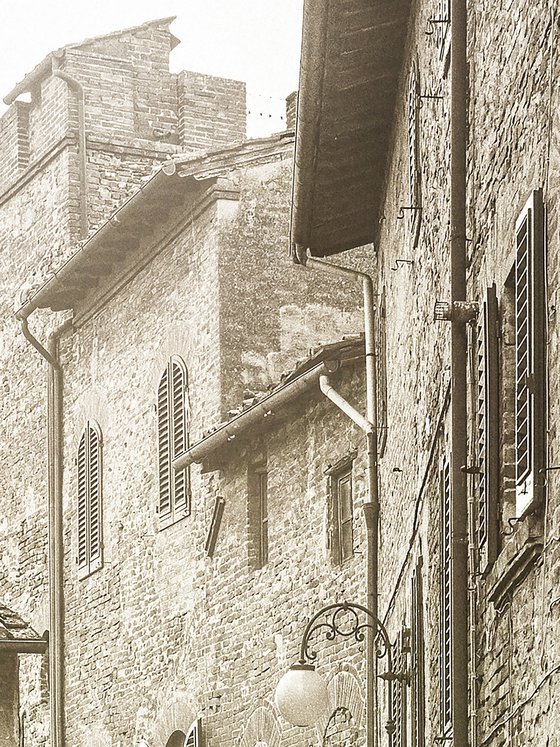 Old town of Certaldo in Tuscany