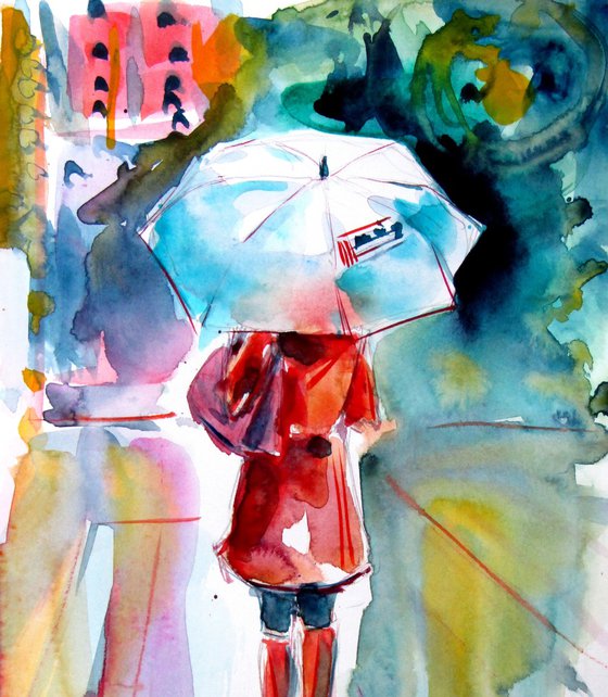Girl with umbrella