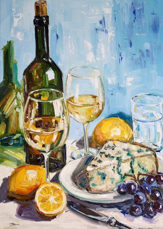 White Wine and Blue Cheese