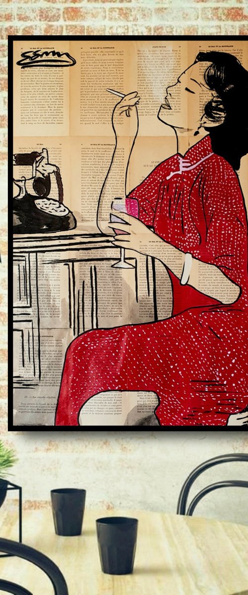 The woman who wears the red dress by jan noah