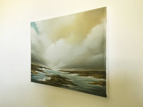 Storm Fall - Original |Seascape Oil Painting on Stretched Canvas