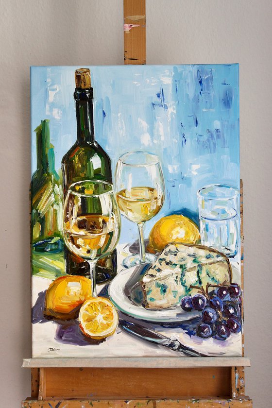 White Wine and Blue Cheese