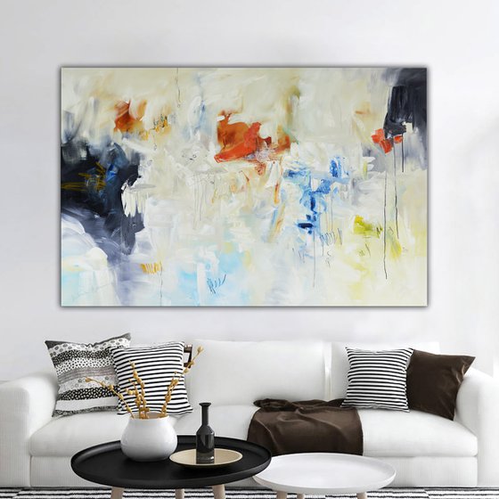 Abstract painting - Allow yourself to be in the moment II - Original painting